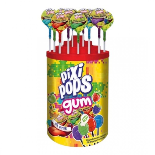 DK.PİXİPOPS 16 GR SAKIZLI DİL BOYAYAN ŞEKER*100