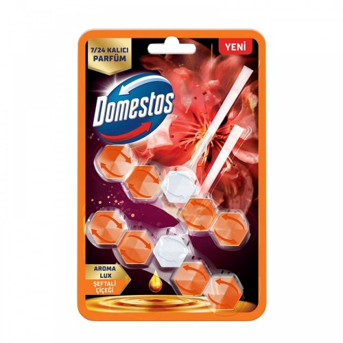 DOMESTOS WC BLOK LÜX 100 GR 2 Lİ ŞEFTALİ ÇİÇEGİ*7