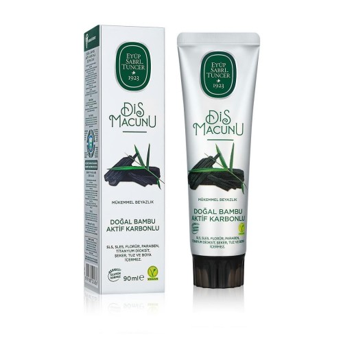 EYÜP SABRİ 90 ML BAMBU AKTİF KARBON DİŞ MACUNU*48