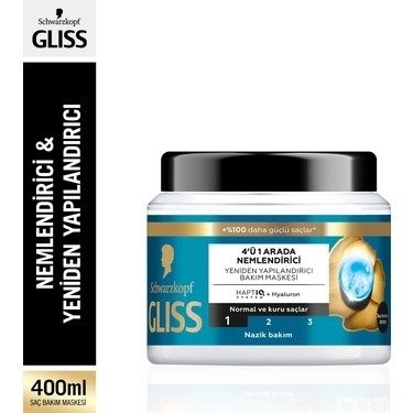 GLİSS 400 ML SAÇ MASKESİ AQUA REVİVE*6