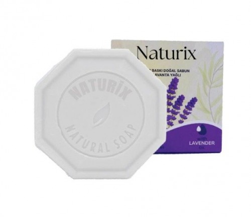 NATURİX 125 GR TAŞ BASKI SABUN LAVANTA*24