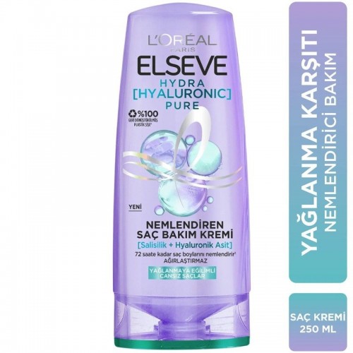 ELSEVE 250 ML SAÇ KREMİ HYALURON PURE*6