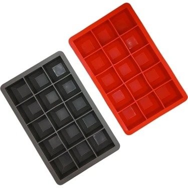 CKM 037 SİLİKON KARE BUZLUK 19x12x3cm*30