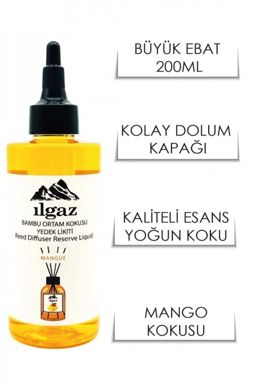 ILGAZ YEDEK LİKİT 200 ML MANGO*12
