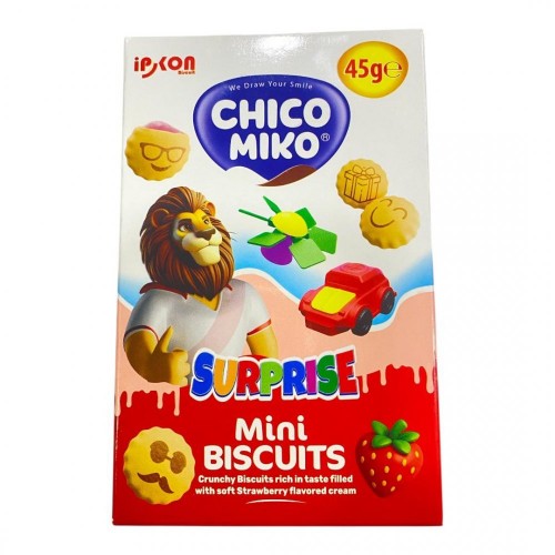 CHICO MİKO 45 GR MİNİ BISCUITS ÇİLEKLİ OYUN.BİS*12