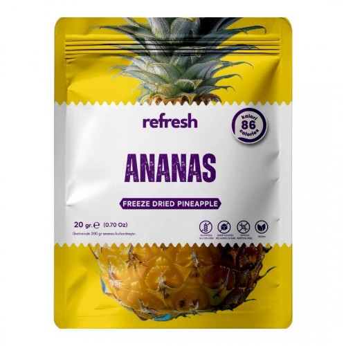 REFRESH FREEZE 20 GR KURUTULMUŞ ANANAS*12