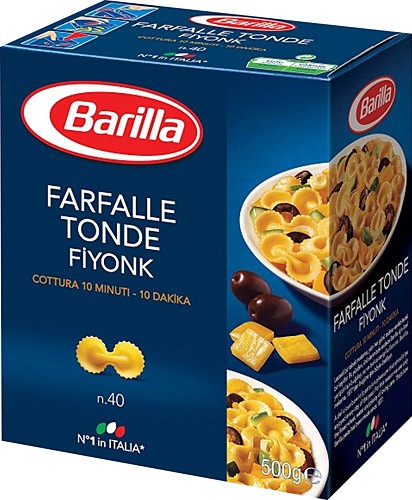 BARİLLA 500 GR FARFALLE TONDE(FİYONK)*9