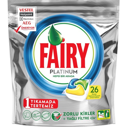 FAIRY TABLETTE PLATINUM 26 PİECE*5