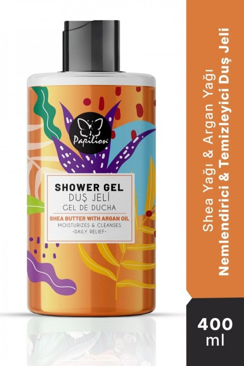 PAPİLİON DUŞ JELİ 400 ML ARGAN VE SHEA YAĞI*12
