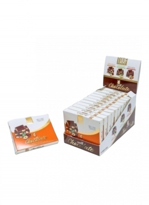 TAYF 60 GR MILK AND HAZELNUT SQUARE*12