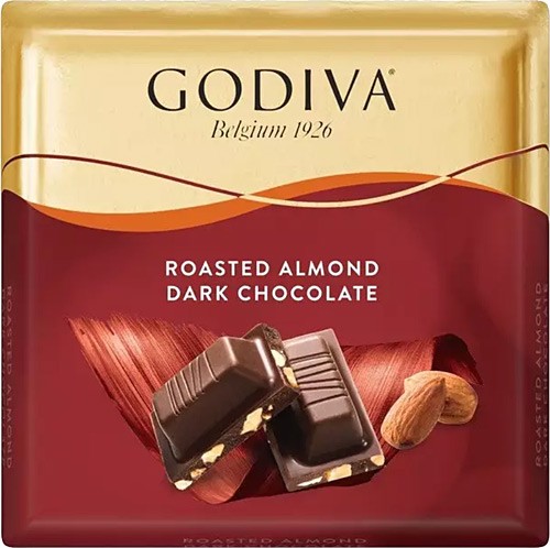أولكر شوكولاتة جوديفا داكنة مع لوز- مربع 60 غرام *6