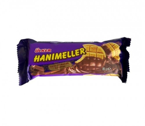 ÜLKER (1185-02)HANIMELLER SÜTLÜ ÇİK.KURAB.89GR*18