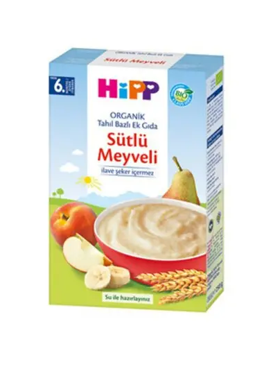 HIPP ORGANIC MILK FRUIT GRAIN 250 GR * 6