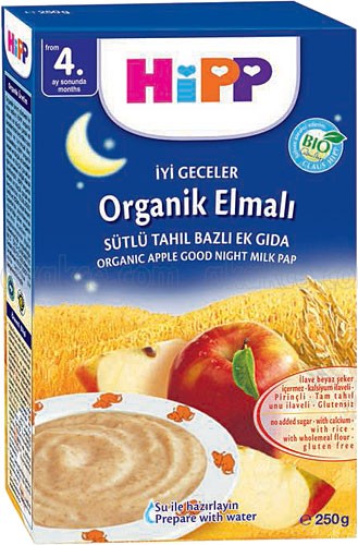 HİPP GOOD NIGHT ORGANIC MILK OAT APPLE 250 GR * 6