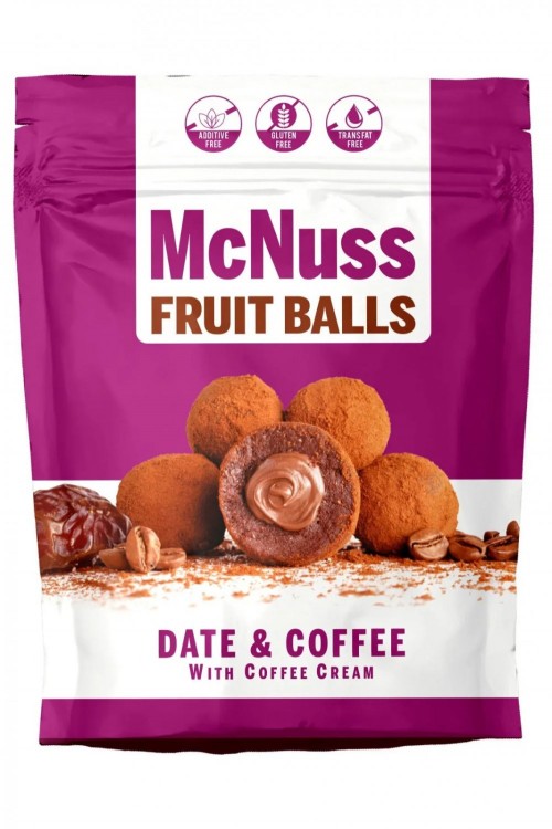 MC NUSS 80GR COFFEE COATED CREAM FILLED FRUIT BALLS*6