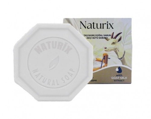 NATURİX 125 GR TAŞ BASKI SABUN KEÇİ SÜTÜ*24