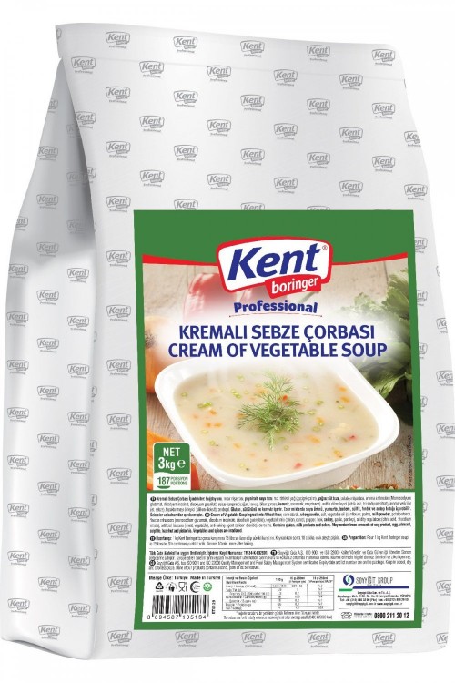 K.BORİNGER 3 KG VEGETABLES SOUP WITH CREAM *4