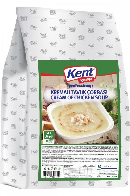 K.BORİNGER 3 KG KREMALI TAVUK ÇORBASI POŞET*4