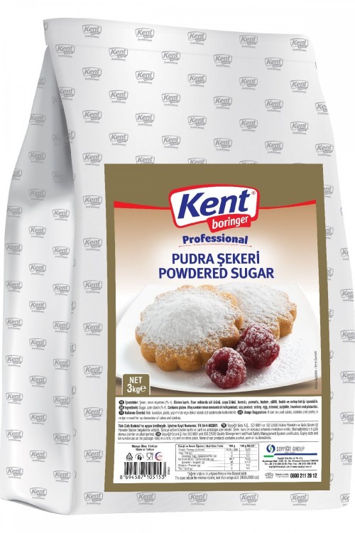 K.BORİNGER 3 KG PUDRA ŞEKERİ*4