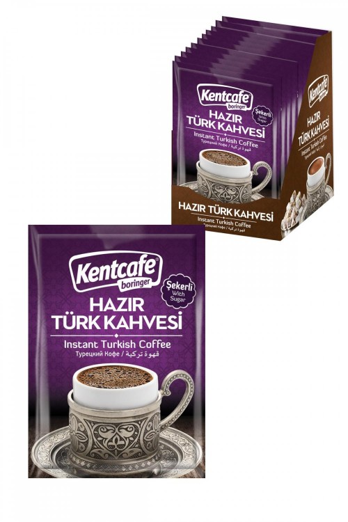 KENTCAFE INSTANT TURKISH COFFEE 12 PACKS WITH SUGAR*12