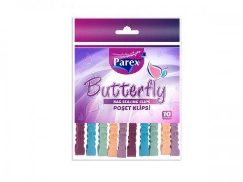 PAREX BUTTERFLY BAG CLIPS *24