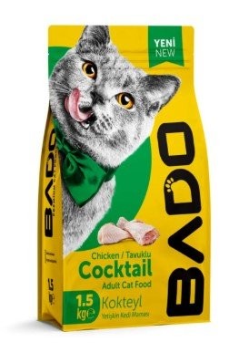 BADO 1500 GR YETİŞKİN KEDİ MAMASI KOKTEYL*10