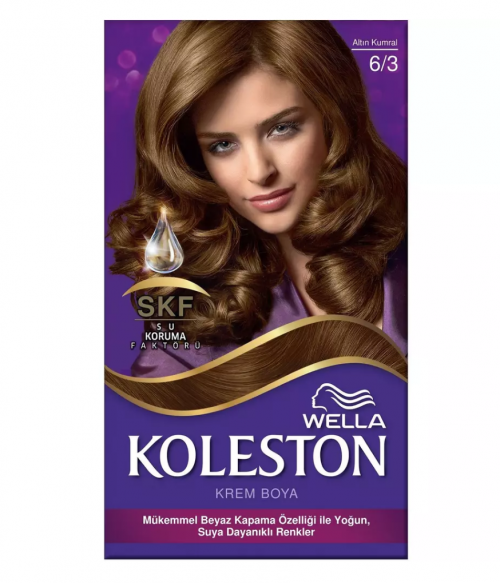 KOLESTON HAIR DYE 6.3 GOLD BLONDE * 3