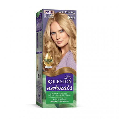 KOLESTON NATURAL SAÇ BOYASI 8/0 AÇIK KUMRAL*3