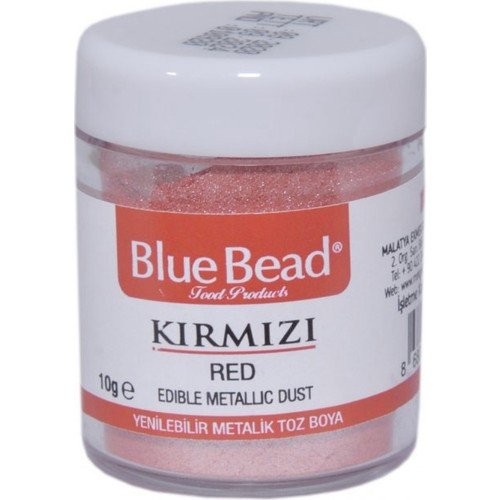 BLUE BEAD 10 GR YENİLEBİLİR METALİK TOZ KIRMIZI*40