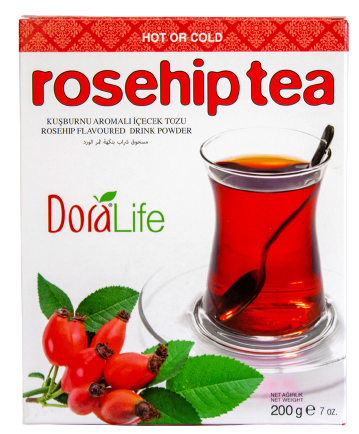 DORALIFE 200 G ROSEHIP FLAVORED COLD HOT POWDER DRINK*24