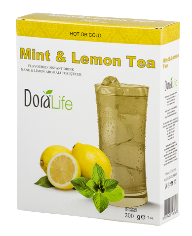 DORALIFE 200 G MINT LEMON FLAVORED COLD HOT POWDER DRINK*24