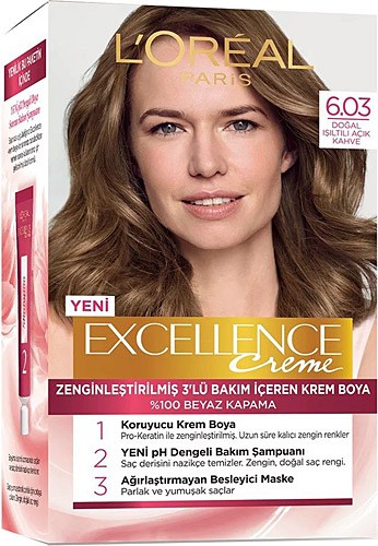 LOREAL EXCELLENCE (6.03)DOĞAL IŞILT.AÇIK KAHVE*1