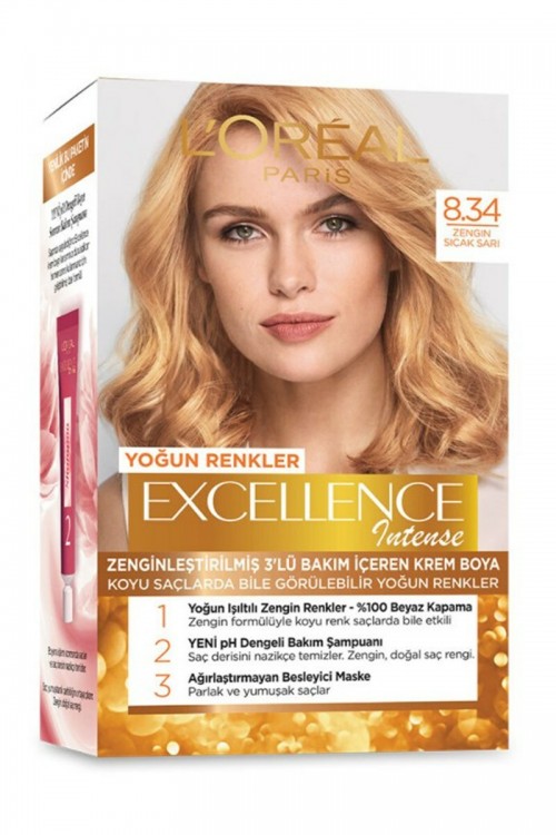 LOREAL EXCELLENCE (8.34) RICH HOT YELLOW * 1