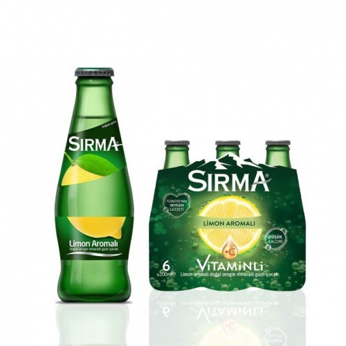 SIRMA С ПЛЮС МИНЕРАЛЬНАЯ ВОДА 'ЛИМОН' 200 МЛ *24