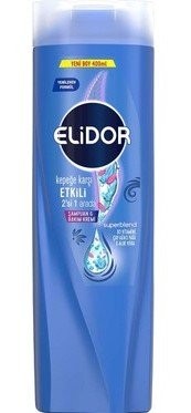 ELİDOR 400 ML ŞAMPUAN 2 İN 1 KEPEĞE KARŞI SAÇLAR*6(MAVİ)