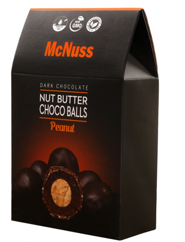 MC NUSS كرات الشوكولاتة بزبدة الجوز والفول السوداني 120 جرام *6