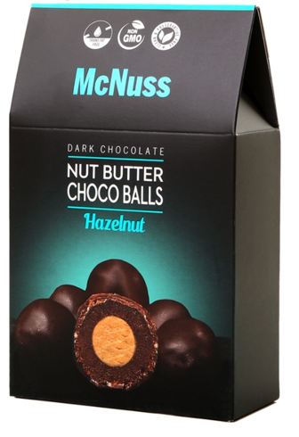 MC NUSS كرة زبدة البندق المغطاة بالشوكولاتة 120 جرام *6