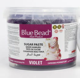 BLUE BEAD 1 KG VIOLET SUGAR DOUGH*12