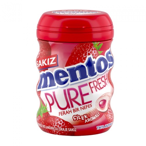 MENTOS PURE FRESH 60 GR ÇİLEK*4