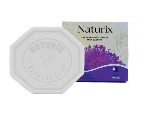 NATURİX 125 GR TAŞ BASKI SABUN MİSK*24