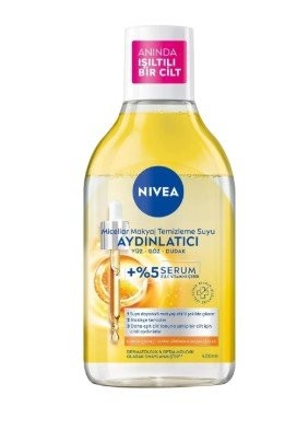 NIVEA 400ML MAKE-UP REMOVER WATER BRIGHTENER+SERUM*10