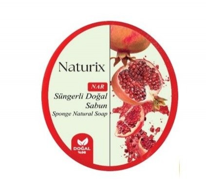 NATURİX 150 GR SÜNGERLİ SABUN NAR*24