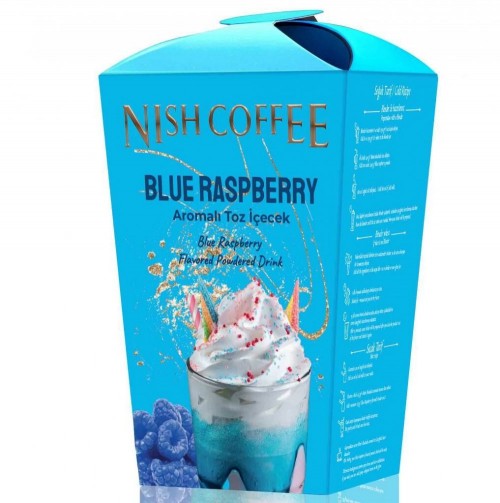 NISH COFFEE POWDER DRINK 250 GR BLUE RASPBERRY*24