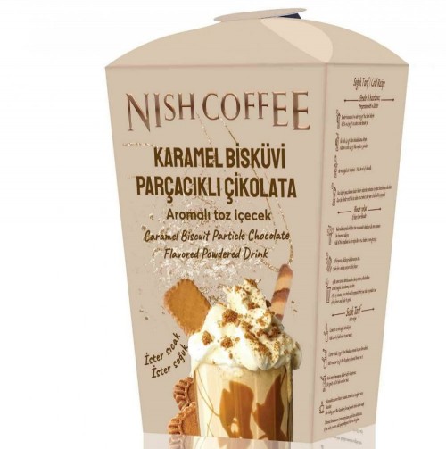 NISH COFFEE POWDER DRINK 250 GR CARAMEL PICE PIECE*24