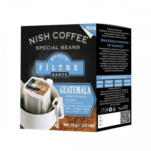 NISH COFFEE PRACTICAL FILTER 9 GR GUATEMALA*24