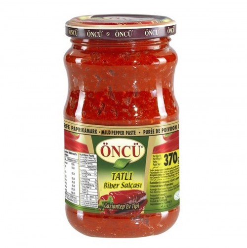 ÖNCÜ VERRE PÂTE DE POIVRE DOUX 370 GR * 12