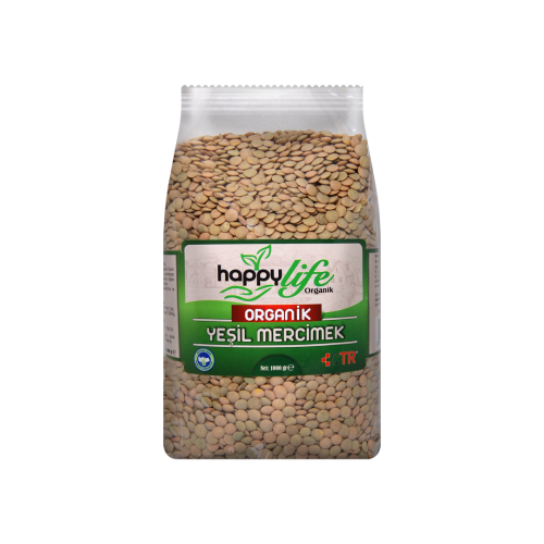 HAPPY LIFE 1000 GR LENTILLES VERTES BIO *12