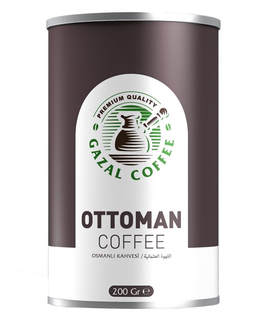 غزال 200 جرام قهوة عثمانية تنكة *12