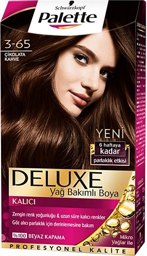 PALETTE DELÜXE 3-65 TEINTURE CHEVEUX CHOCOLAT BRUN * 3