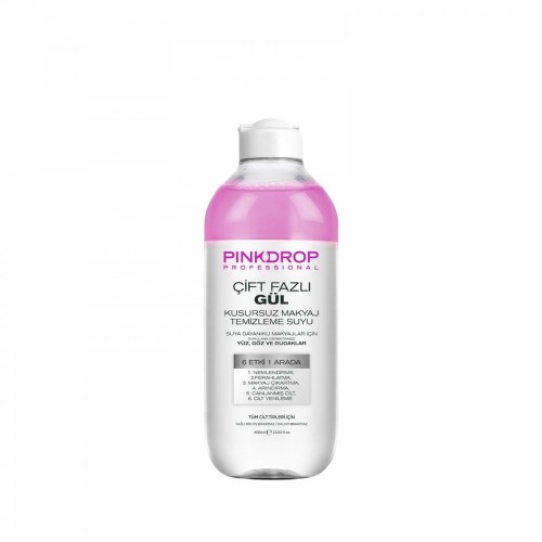 PINKDROP 400ML ÇİFT FAZLI MAK.TEM.SU GÜL YAĞLI*24